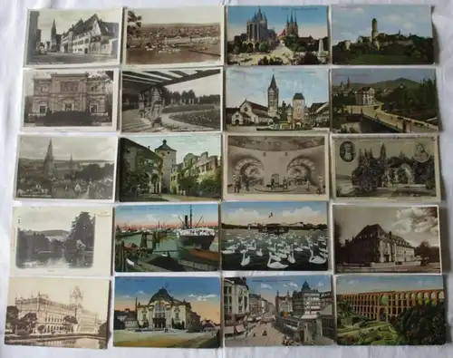 119383/ 100 Ansichtskarten Ortschaften Mylau, Ober-Wesel, Erbach, Berneck usw.