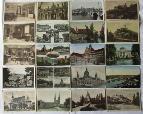 115468/ 100 Ansichtskarten Ortschaften Reiboldsgrün, Longueville, Fischbeck usw.
