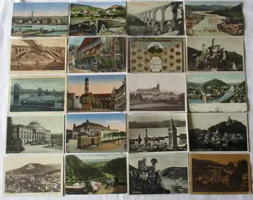 113281/ 100 Ansichtskarten Ortschaften Kipfenberg, Stolberg, Bad Pyrmont usw.