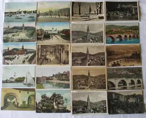 133861/ 100 Ansichtskarten Ortschaften Wilischbaude Gössweinstein Miltenberg usw