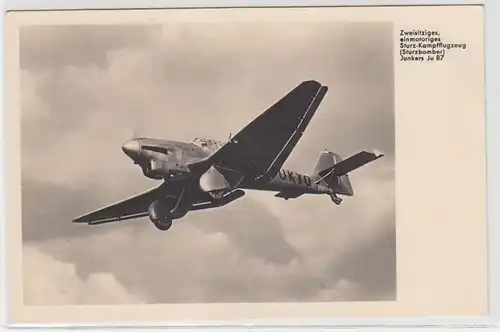 69352 Ak avion de pieuvre Junkers Ju 87 vers 1935