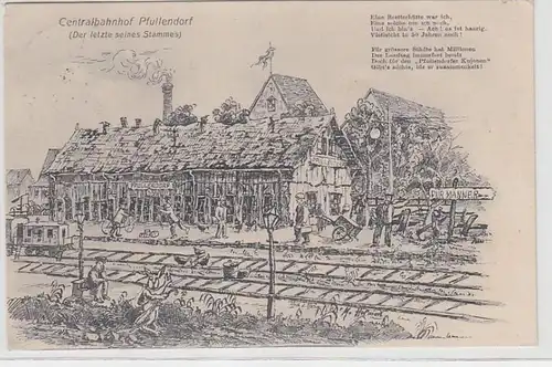 70204 Artiste Ak Centralbahnhof Pfullendorf 1908