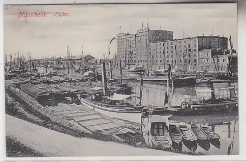 70798 Ak Mannheim Port Mannhemer Entrepôt Société 1908