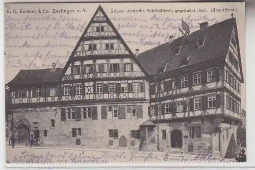 70801 Ak Esslingen a.N. Sektkellerei G.C.Kessler & Co. 1926