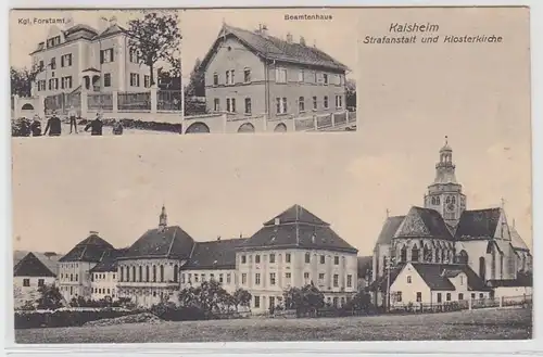 70203 Multi-image Ak Kaisheim prison et église du couvent, Office forestier, etc. 1912