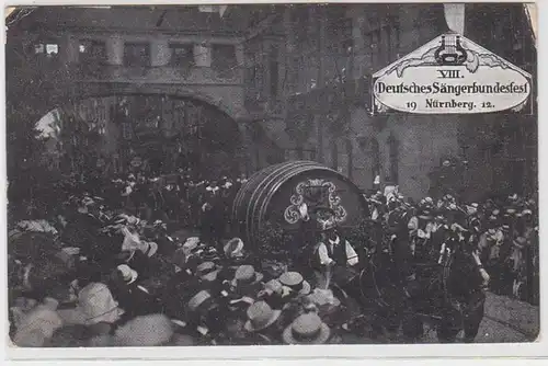 70441 Ak VIII.Festival allemand des chanteurs Nuremberg 1912