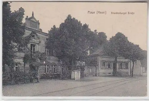 70766 Ak Plaue (Havel) Brandenburger Strasse vers 1925