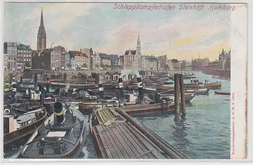 09482 Ak Hambourg port de remorque Steinhöft 1906