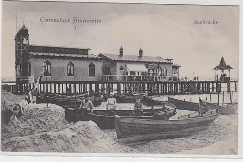 69281 Ak Ostseebad Zinnowitz Seebrücke 1910