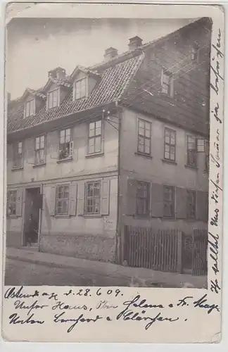 68133 Foto Ak Osterode Harz Wohnhaus 1909