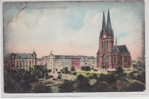 68368 Ak Chemnitz Könerplatz mit Körnerdenkmal 1910