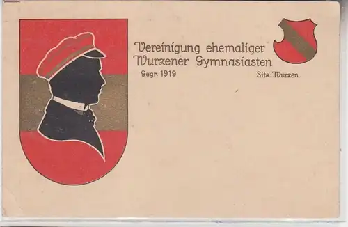 69810 Studentika Ak Vereinigung ehemaliger Wurzener Gymnasiasten um 1920