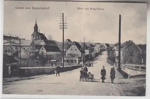70354 Ak Gruss aus Kesselsdorf Blick vom Kappelsberg 1919