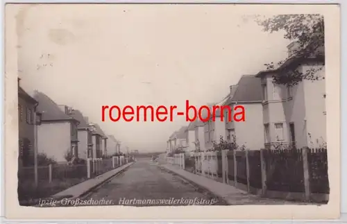 88354 Foto Ak Leipzig Großzschocher Hartmannsweilerkopfstraße 1940