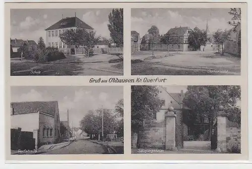 12993 Mehrbild Ak Gruß aus Obhausen Kreis Querfurt um 1930