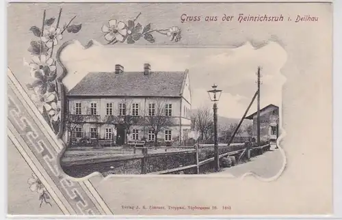 76147 Ak Salutation de la heinrichsruh à Dielhau Dehylov vers 1900