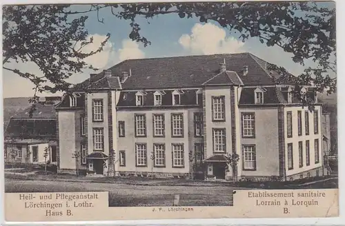 68876 Feldpost Ak Lörchingen en Lorraine Centre de soins et de santé 1914