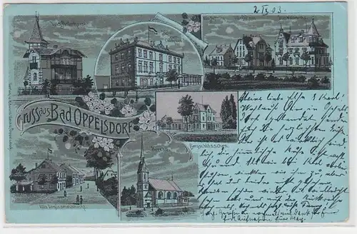 70098 Mehrbild Ak Gruss aus Bad Oppelsdorf (Opolno Zdrój) Hotel usw. 1903