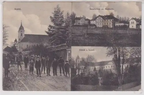 49075 Multi-image Ak Moravetz Moravec Sanatorium sv. Raphaela 1918