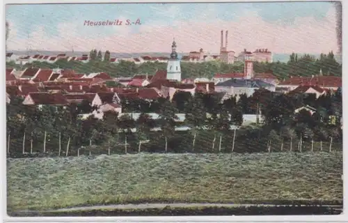 95839 Ak Meuselwitz S.-A. Panoramaansicht 1921