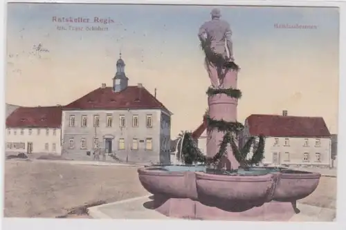 95821 Ak Regis Ratskeller und Halbfaßbrunnen 1913