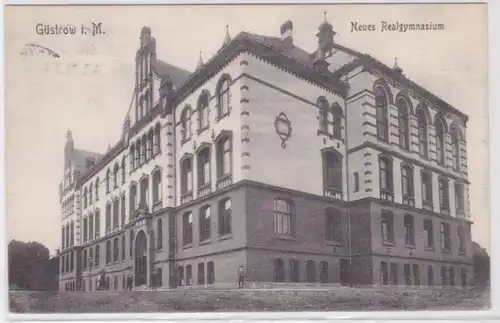 95650 Ak Güstrov in Mecklembourg Nouveau lycée en 1909