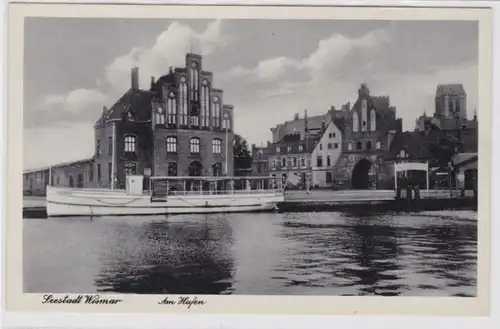 95499 Ak Seestadt Wismar - Partie au port vers 1940