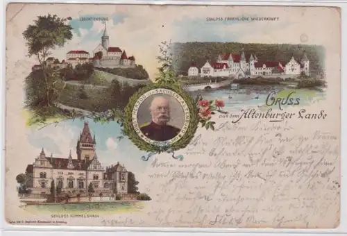 95341 Mehrbild Ak Gruss aus dem Altenburger Lande Leuchtenburg usw. 1898
