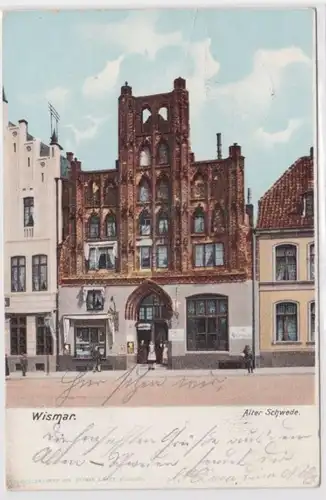 95043 Ak Wismar Bürgerhaus Restaurant alter Schwede 1907