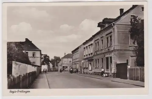 94980 Ak Regis-Breitingen Straßenansicht mit Häusern um 1940