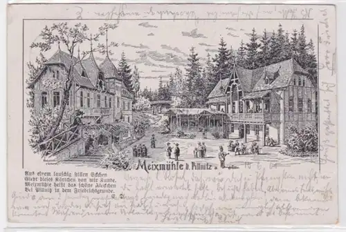 94935 Ak Landgasthof Meixmühle bei Pillnitz 1900