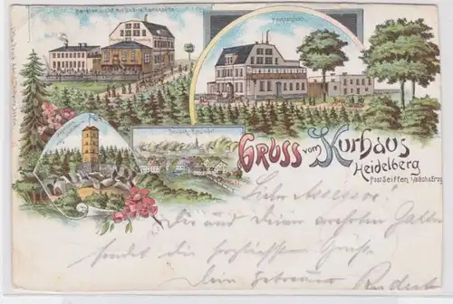 94811 Ak Lithographie Gruss du Kurhaus Heidelberg 1899