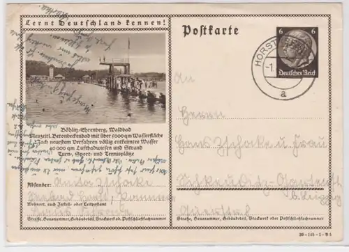 89999 Reklame Ak 'Lernt uns kennen!' Böhlitz Ehrenberg Waldbad um 1910