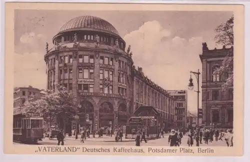 80334 Ak Berlin 'Paterland' Deutsches Kaffeehaus am Potsdamer Platz 1927