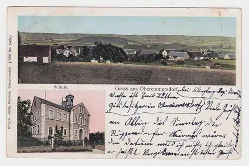 71803 Mehrbild Ak Gruß aus Obercunnersdorf Schule usw. 1906