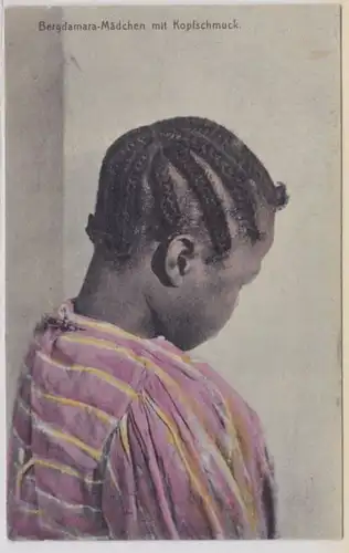 44749 AK Bergdamara-Mädchen mit Kopfschmuck Deutsch-Südwestafrika