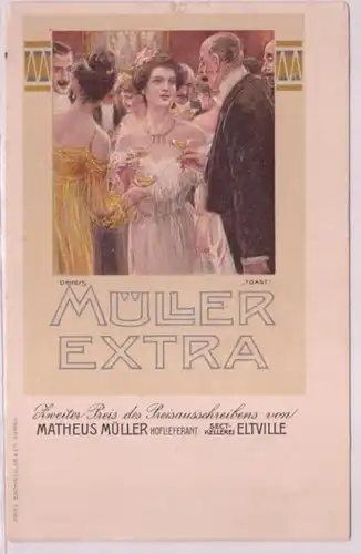 38210 Reklame AK Müller Extra 2. Preis des Preisausschreibens von Matheus Müller