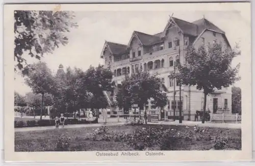 03076 Ak Baltebad Ahlbeck Promenade-Hotel Ostende vers 1920