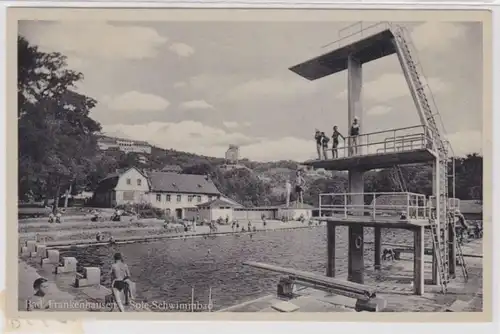 02558 Ak Bad Frankenhausen Kyffhäuser Sole Schwimmbad um 1940