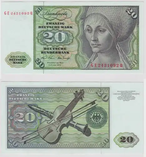T147885 Banknote 20 DM Deutsche Mark Ro. 271b Schein 2.Jan. 1970 KN GE 2431092 Q