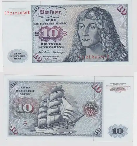 T147291 Banknote 10 DM Deutsche Mark Ro. 270b Schein 2.Jan. 1970 KN CE  E