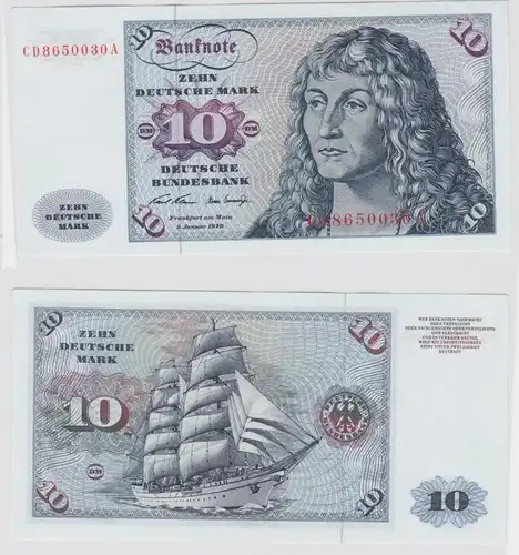 T146970 Banknote 10 DM Deutsche Mark Ro. 270a Schein 2.Jan. 1970 KN CD  A