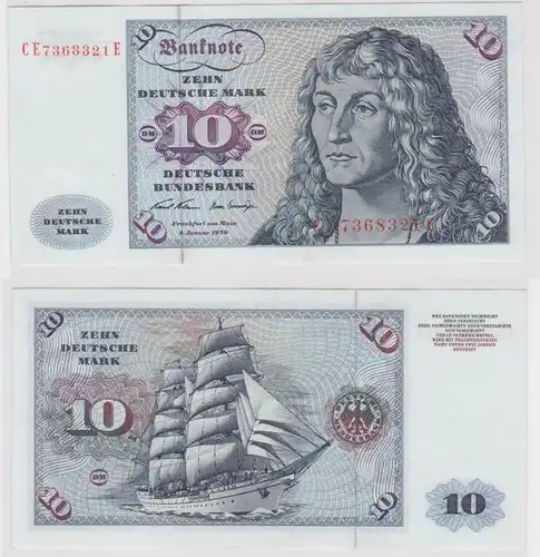 T146888 Banknote 10 DM Deutsche Mark Ro. 270b Schein 2.Jan. 1970 KN CE 7368321 E