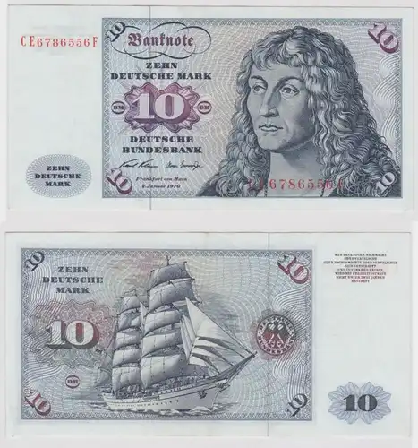 T146882 Banknote 10 DM Deutsche Mark Ro. 270b Schein 2.Jan. 1970 KN CE  F