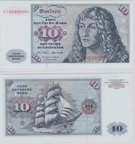 T146653 Banknote 10 DM Deutsche Mark Ro. 270a Schein 2.Jan. 1970 KN CC 9328990 U