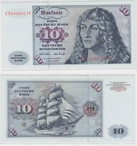 T146648 Banknote 10 DM Deutsche Mark Ro. 270b Schein 2.Jan. 1970 KN CE 6526814 C