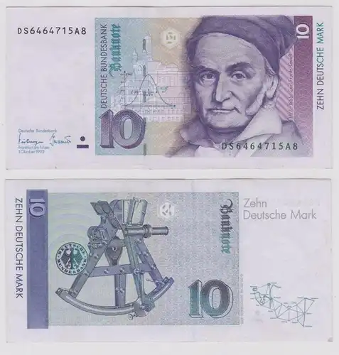 T146572 Banknote 10 DM Deutsche Mark Ro. 303a Schein 1.Okt. 1993 KN DS 6464715A8