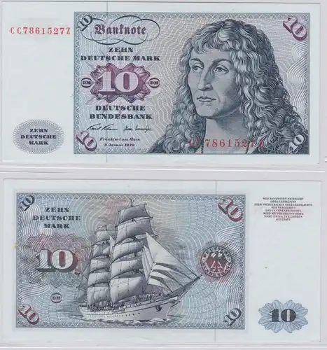 T146510 Banknote 10 DM Deutsche Mark Ro. 270a Schein 2.Jan. 1970 KN CC 7861527 Z