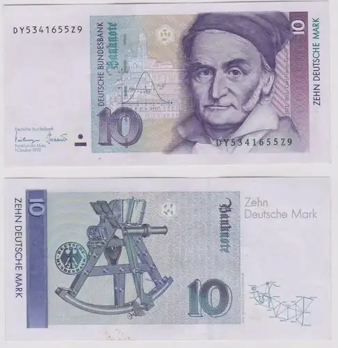 T146398 Banknote 10 DM Deutsche Mark Ro. 303a Schein 1.Okt. 1993 KN DY 5341655Z9