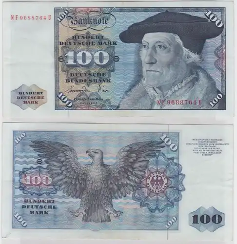 T146388 Banknote 100 DM Deutsche Mark Ro 278a Schein 1.Juni 1977 KN NF 9688764 U